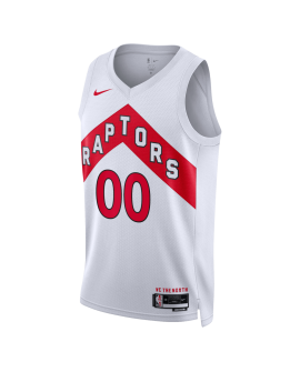 Maillot personnalisé de l'association blanche des Raptors de Toronto