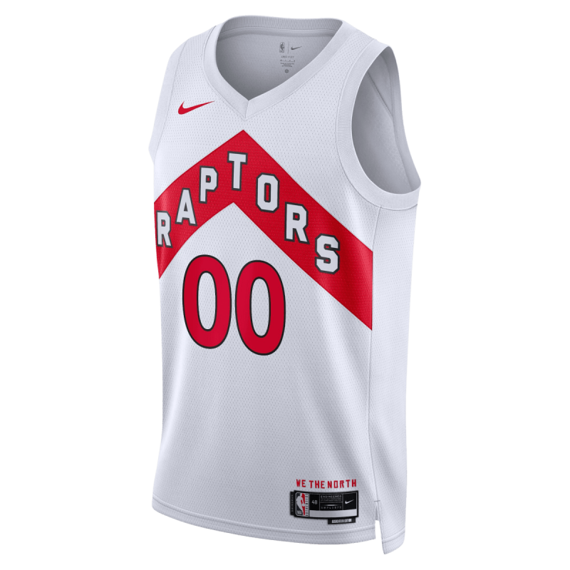 Maillot personnalisé de l'association blanche des Raptors de Toronto