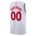 Maillot personnalisé de l'association blanche des Raptors de Toronto