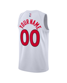 Maillot personnalisé de l'association blanche des Raptors de Toronto