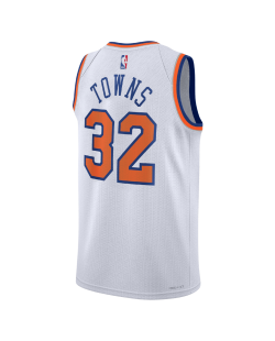 Karl-Anthony Towns #32 Maillot de l'association blanche des New York Knicks