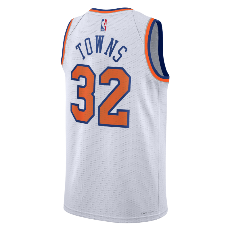 Karl-Anthony Towns #32 Maillot de l'association blanche des New York Knicks