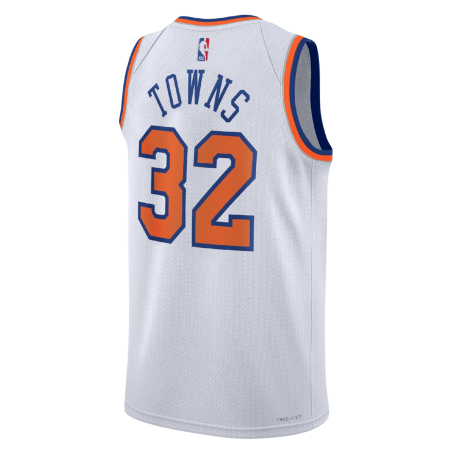 Karl-Anthony Towns #32 Maillot de l'association blanche des New York Knicks