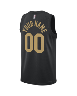 Maillot de déclaration noir personnalisé des Cleveland Cavaliers