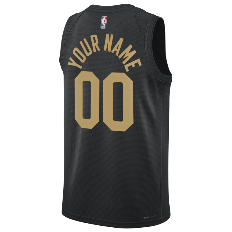 Maillot de déclaration noir personnalisé des Cleveland Cavaliers
