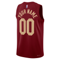 Maillot personnalisé icône bordeaux des Cleveland Cavaliers