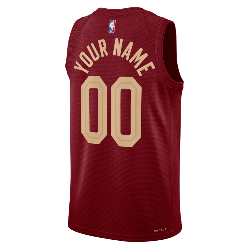 Maillot personnalisé icône bordeaux des Cleveland Cavaliers
