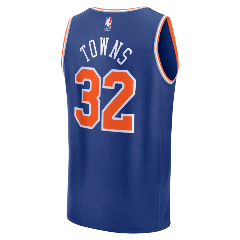 Karl-Anthony Towns #32 Maillot Icon Bleu des New York Knicks