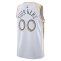 Maillot personnalisé Chicago Bulls White City Edition