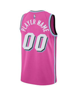 Maillot personnalisé Miami Heat Pink Sunset Vice