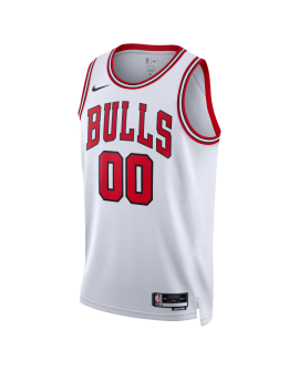 Maillot personnalisé de l'association blanche des Chicago Bulls