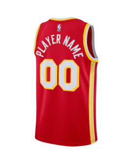 Maillot personnalisé icône rouge des Atlanta Hawks