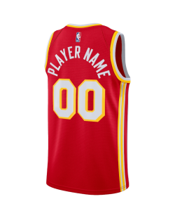 Maillot personnalisé icône rouge des Atlanta Hawks