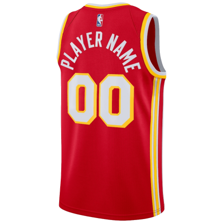 Maillot personnalisé icône rouge des Atlanta Hawks