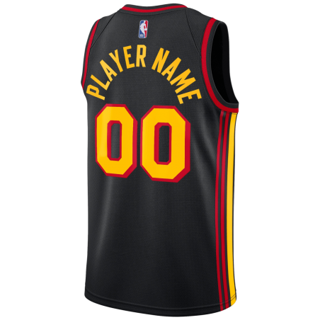 Maillot de déclaration noir personnalisé des Atlanta Hawks