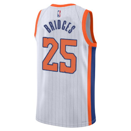 Mikal Bridges #25 Maillot New York Knicks White City Edition