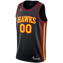 Maillot de déclaration noir personnalisé des Atlanta Hawks