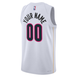 Maillot Mashup blanc Miami Heat personnalisé