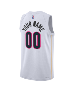 Maillot Mashup blanc Miami Heat personnalisé