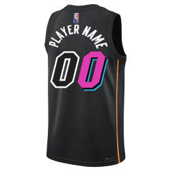 Maillot Mashup noir Miami Heat personnalisé