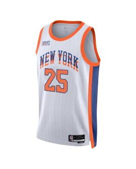 Mikal Bridges #25 Maillot New York Knicks White City Edition
