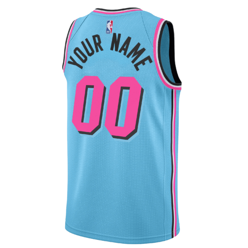 Maillot ViceWave bleu Miami Heat personnalisé