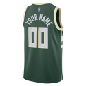 Maillot personnalisé Milwaukee Bucks Hunter Green Icon