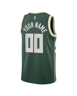 Maillot personnalisé Milwaukee Bucks Hunter Green Icon
