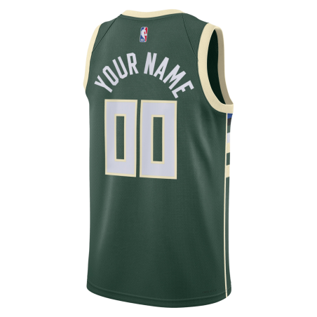 Maillot personnalisé Milwaukee Bucks Hunter Green Icon