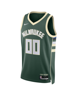Maillot personnalisé Milwaukee Bucks Hunter Green Icon