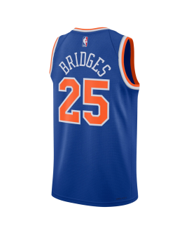 Mikal Bridges #25 Maillot icône bleu des New York Knicks