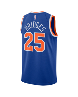 Mikal Bridges #25 Maillot icône bleu des New York Knicks