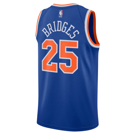 Mikal Bridges #25 Maillot icône bleu des New York Knicks