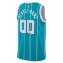 Maillot personnalisé icône sarcelle Charlotte Hornets