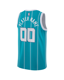 Maillot personnalisé icône sarcelle Charlotte Hornets
