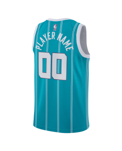 Maillot personnalisé icône sarcelle Charlotte Hornets