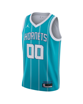 Maillot personnalisé icône sarcelle Charlotte Hornets
