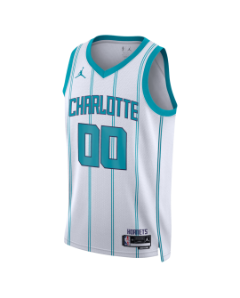 Maillot personnalisé de l'association blanche des Charlotte Hornets