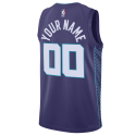 Maillot de déclaration violet Charlotte Hornets personnalisé