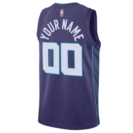 Maillot de déclaration violet Charlotte Hornets personnalisé