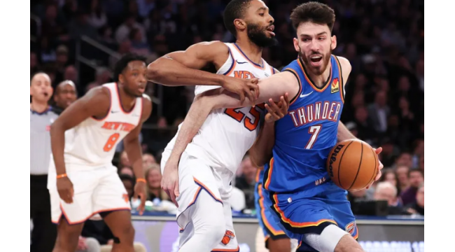 Chet Holmgren, Thunder arrête les Knicks