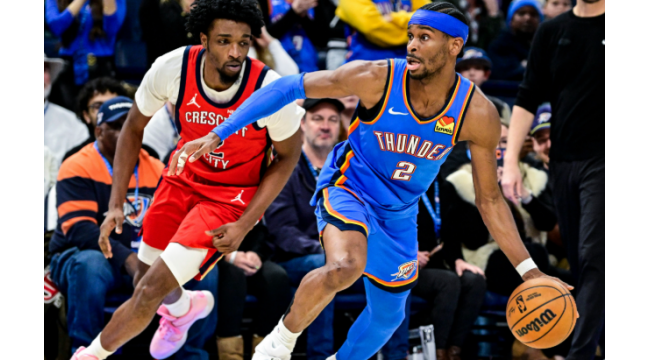 Gilgeous-Alexander marque 29 points et le meilleur Thunder de la NBA bat les Pelicans 104-95 pour arrêter le skid de 2 matchs