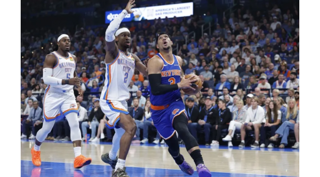 Shai Gilgeous-Alexander, Thunder fait une course tardive, repousse les Knicks