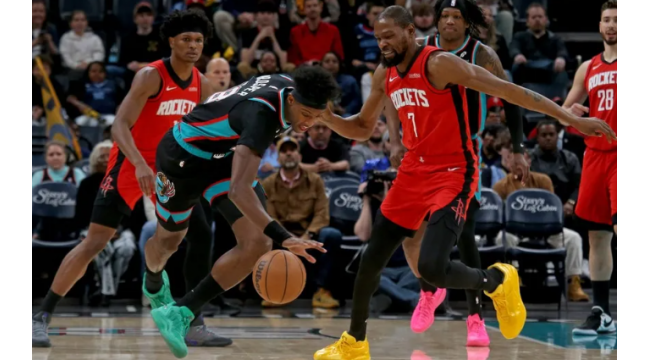 Kevin Durant, Jabari Smith Jr. poussent les Rockets devant les Grizzlies