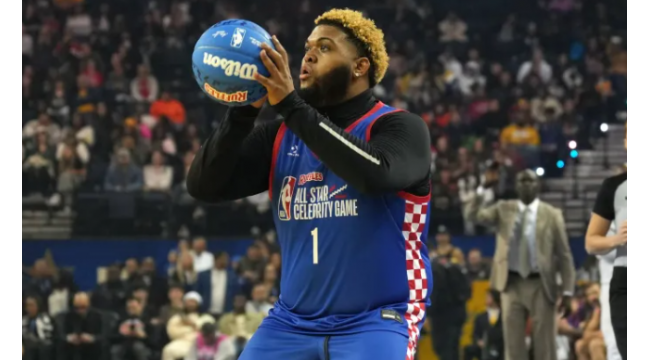 Druski et Caleb Williams partagent un moment amusant au concours de 3 points NBA Celebrity