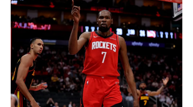 Kevin Durant, les Rockets arrêtent la victoire de 11 matchs des Hawks